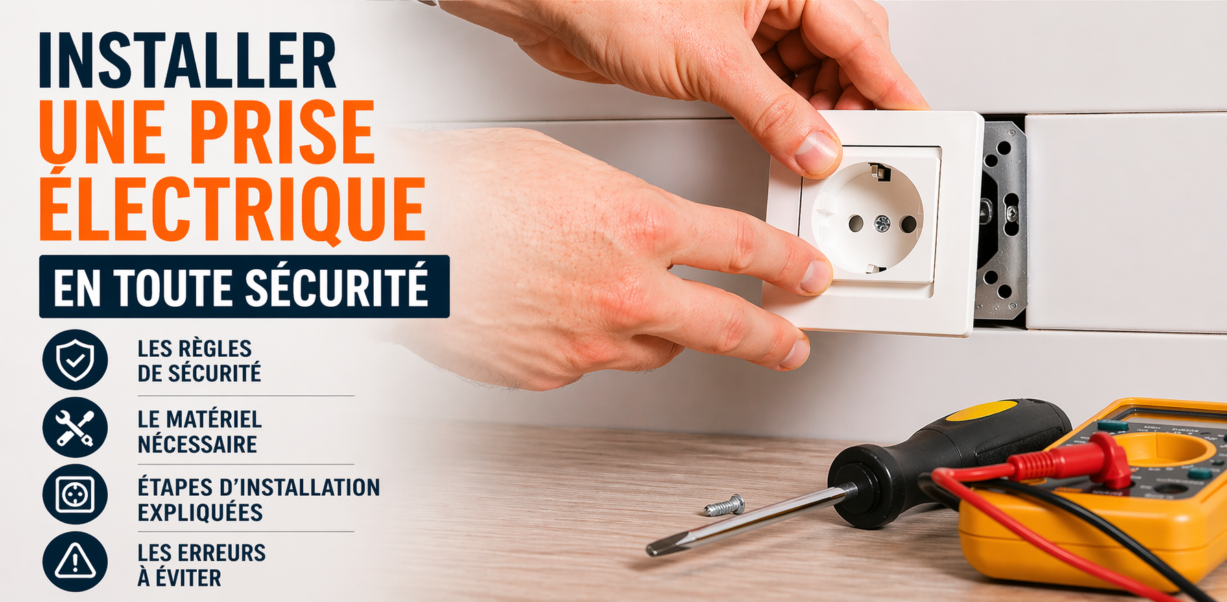 Comment installer une prise électrique en toute sécurité ? (Guide complet)